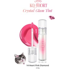 Yapışkanlık Hissi Vermeyen Yoğun Işıltılı Tint CLIO Crystal Glam Tint (14 Heart Pink Diamond)