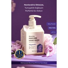 Milk Baobab Nemlendirici ve Yumuşatıcı Parfümlü Sıvı Sabun Blooming Perfume Hand Wash (Baby Powder)