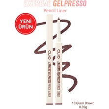 Clio Suya Dayanıklı, Gün Boyu Kalıcı Kalem Eyeliner Extreme Gelpresso Pencil Liner (10 Glam Brown)