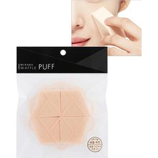 MISSHA Pürüzsüz Uygulama Sağlayan Köşeli Makyaj Süngeri Waffle Puff (4 ADET)