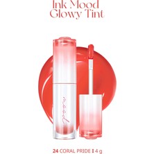 Kalıcı, Pigmentli, Parlak Bitişli Tint PERIPERA Ink Mood Glowy Tint 24 Coral Pride (Soda Cafe)