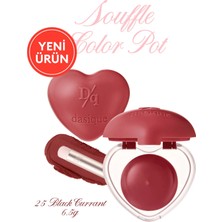 Dasique Yoğun Pigmentli Köpük Yapıda Kadife Bitişli Ruj & Allık Souffle Color Pot 25 Black Currant