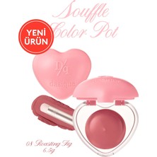 Yoğun Pigmentli Köpük Yapıda Kadife Bitişli Ruj & Allık DASIQUE Souffle Color Pot 08 Roasting Fig