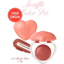 Yoğun Pigmentli Köpük Yapıda Kadife Bitişli Ruj & Allık DASIQUE Souffle Color Pot 06 Mocha Bun