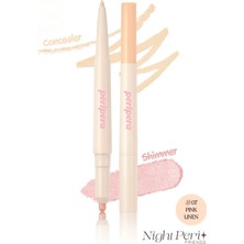 Çift Taraflı Kapatıcı ve Işıltılı Kalem Far PERIPERA Sugar Twinkle Duo Eye Stick (07 Pink Linen)