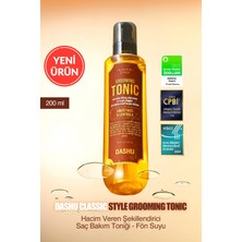 Dashu Hacim Veren Şekillendirici Saç Bakım Toniği - Fön Suyu Classic Style Grooming Tonic Pump 200ml