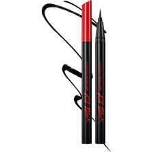 Clio İnce, Mikrofiber Fırça Uçlu Kalem Eyeliner Superproof Brush Liner Kill Black (01 BLACK)