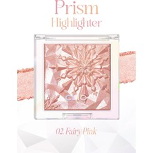 Clio Mikro İnci Tanecikleriyle Yoğun Işıltı Sağlayan Highlighter Prism Highlighter 02 Fairy Pink
