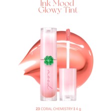 Kalıcı, Pigmentli,Parlak Bitişli Tint PERIPERA Ink Mood Glowy Tint 23 Coral Chemistry(Lucky Lottery)