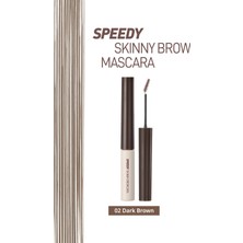 Peripera Renklendirici ve Sabitleyici Kaş Maskarası Speedy Skinny Brow Mascara 02 DarkBrown