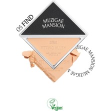 Ciltle Bütünleşen ve Pürüzsüzleştiren, Yumuşak Dokulu Allık MUZIGAE MANSION Fitting Blush (05 Find)