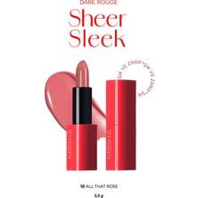 MISSHA Yoğun Pigmentli Besleyici Nemli Bitişli Ruj  Dare Rouge Sheer Sleek (10 All That Rose)