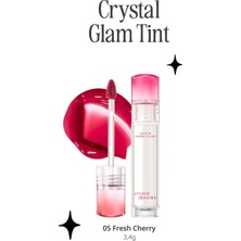 Yapışkanlık Hissi Vermeyen Yoğun Işıltılı Tint CLIO Crystal Glam Tint (05 Fresh Cherry)