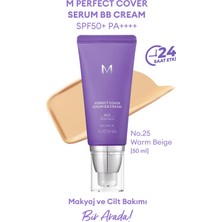 MISSHA Yaşlanma Karşıtı, Aydınlatıcı M Perfect Cover Serum BB Cream SPF50+/PA++++ 50 ml No:25