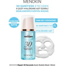 Menokin Nemlendirici, 8 Çeşit Hyalüronik Asitli Köpük Maske 30 Seconds Quick Bubble Mask (Moist)