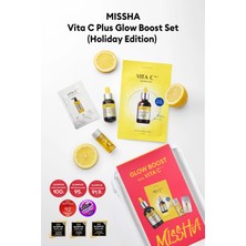 MISSHA C Vitamini İçerikli Aydınlık Görünüm Sunan Seyahat Seti Vita C Plus Glow Boost Set (Holiday Edition)