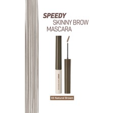 Peripera Renklendirici ve Sabitleyici Kaş Maskarası Speedy Skinny Brow Mascara 03 Natural