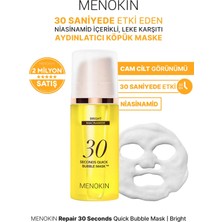 Menokin Leke Karşıtı&Aydınlatıcı Niasinamid İçeren Köpük Maske 30 Seconds Quick Bubble Mask (Bright)
