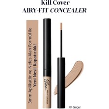 Hafif Formüllü, Uzun Süre Kalıcı Kapatıcı CLIO Kill Cover Airy-Fit Concealer (4 Ginger)