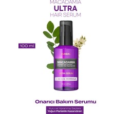 Kuru ve Yıpranmış Saçlara Onarıcı Bakım Serumu KUNDAL Macadamia Ultra Hair Serum (Acacia Moringa)