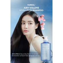 Arındıran, Nemlendiren, Hacim Veren Şampuan KUNDAL Airy Volume Hyaluron Shampoo 500ml Blossom Breeze