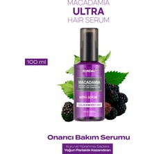 Kuru ve Yıpranmış Saçlara Onarıcı Bakım Serumu KUNDAL Macadamia Ultra Hair Serum (Blackberry Bay)