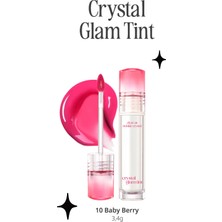 Yapışkanlık Hissi Vermeyen Yoğun Işıltılı Tint CLIO Crystal Glam Tint (10 Baby Berry)