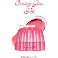 Dasique Esnek Jel Dokulu, Nemlendirici, Parlak Bitişli Ruj & Allık Chewing Glow Pot 12 Pink Fondue