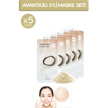 MISSHA Pirinç Özlü, Aydınlatıcı, Peeling Etkili Avantajlı Maske Seti Pure Source Pocket Pack (RİCE) (5ADET)