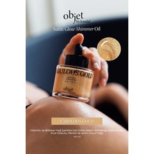 Kundal İnce Dokulu, Renkli ve Işıltılı Vücut Yağı Satin Glow Shimmer Oil (Champagne Rose)