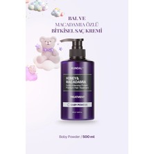 Yoğun Nemlendirici ve Besleyici Saç Kremi KUNDAL Honey&Macadamia Protein Treatment 500ml Baby Powder
