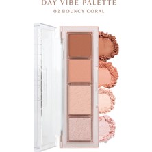 MISSHA Yoğun Pigmentli Mat Ve Işıltılı Tonlar Barındıran 4'lü Far Paleti Day Vibe Palette (#2 BOUNCY CORAL)