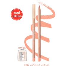 Kremsi Formüle Sahip Dudak Kalemi ve Kalemtıraş Seti CLIO Velvet Lip Pencil Set 06 Vanilla Coral