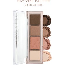 MISSHA Yoğun Pigmentli Mat ve Işıltılı Tonlar Barındıran 4'lü Far Paleti Day Vibe Palette (#4 Prima Pink)