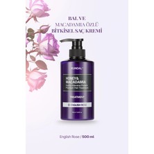 Yoğun Nemlendirici ve Besleyici Saç Kremi KUNDAL Honey & Macadamia Protein Treatment English Rose
