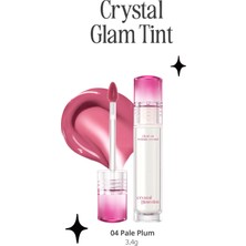 Yapışkanlık Hissi Vermeyen Yoğun Işıltılı Tint CLIO Crystal Glam Tint (04 Pale Plum)