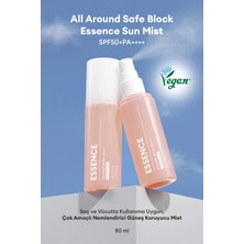 Missha Türkiye Saç ve Vücut İçin Nemlendirici Güneş Koruyucu Mist All Around Safe Block Essence Sun Mist SPF50+