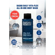 Dashu Saç, Yüz ve Vücut İçin Hepsi Bir Arada Duş Jeli Daily Vita-Flex All In One Body Wash 50ml