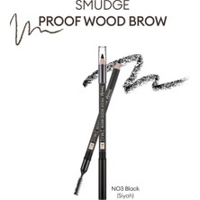 MISSHA Bulaşmayan Kalıcı Doğal Kaş Kalemi Smudge Proof Wood Brow No,3 (BLACK)