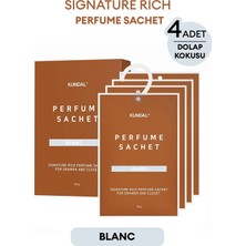 Kundal Dolap İçi Parfümlü Koku Kesesi Signature Rich Perfume Sachet 4x20g (Blanc)