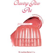 Dasique Esnek Jel Dokulu, Nemlendirici, Parlak Bitişli Ruj & Allık Chewing Glow Pot 10 Lychee Berry