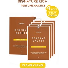 Kundal Dolap İçi Parfümlü Koku Kesesi Signature Rich Perfume Sachet 4x20g (Ylang Ylang)