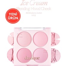 Dasique Karıştırılabilir Renk Tonlarına Sahip 4lü Allık Blending Mood Cheek (#08 Blueberry Sorbet)