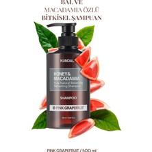Kırılma Karşıtı Besleyici Bakım Şampuanı KUNDAL Honey&Macadamia Nature Shampoo 500ml Pink Grapefruit