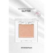 MISSHA Kalıcı, Topaklanma Yapmayan, Simli Tekli Krem Far Modern Shadow Glitter (305 Bridal Peach)