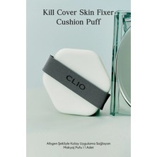 Altıgen Şekliyle Kolay Uygulama Sağlayan Makyaj Pufu CLIO Kill Cover Skin Fixer Cushion Puff