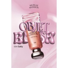 Hafif Yapılı, Ciltle Bütünleşen Parlak Bitişli Likit Allık MUZIGAE MANSION Objet Blush (004 Salty)