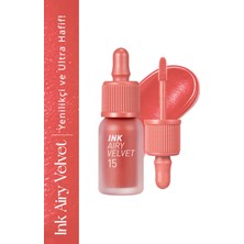 Uzun Süre Kalıcı ve Hafif Formüllü, Kadife Bitişli Tint PERIPERA Ink Airy Velvet (15 Soft Coral)