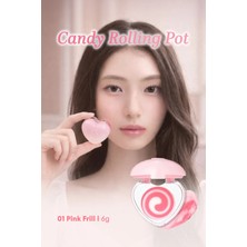 Dasique Renkli Parlak Bitişli Nemlendirici Dudak Balmı Candy Rolling Pot (#01 Pink Frill)