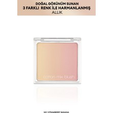 MISSHA Doğal Görünümlü, 3 Farklı Renk Tonu İçeren, Uzun Süre Kalıcı Allık Cotton Mix Blush (No,1)